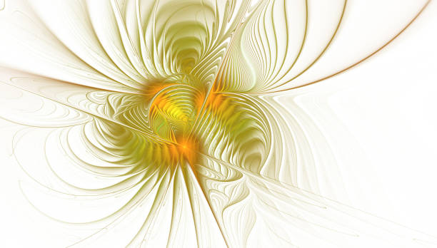 istock Elegant golden, extremely delicate and translucent flower composition with a silky surface. 916475436