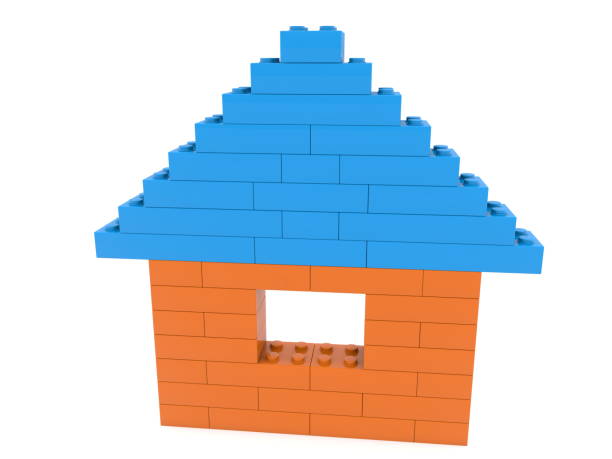 istock House built from toy bricks.3d illustration 916478278