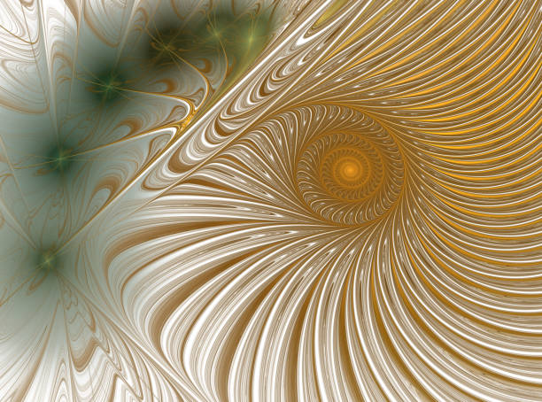 istock Beautiful fractal floral art 916478658