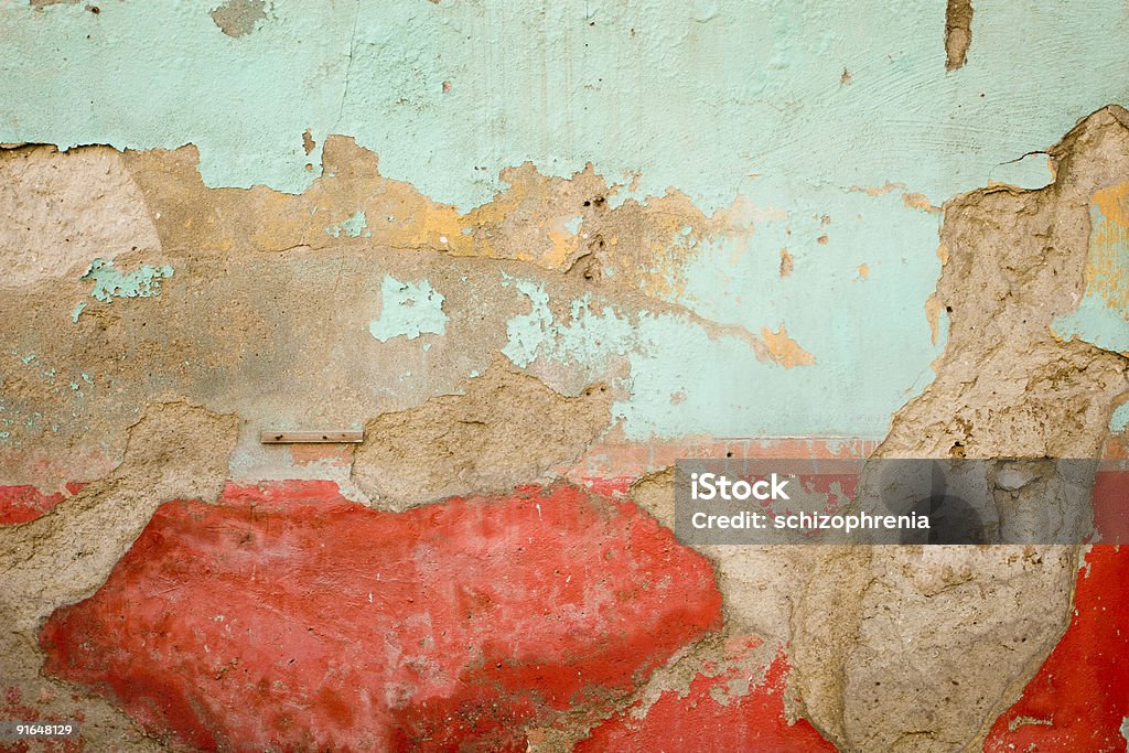 red green yellow cement grunge wall texture  Abstract Stock Photo
