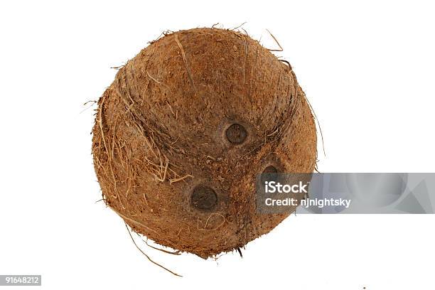 Isolated Coconut On White Background Stock Photo - Download Image Now - Coconut, Color Image, Cut Out