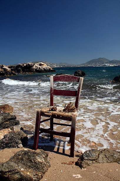 istock Paros Island, Greece - Chair at beach 91648533