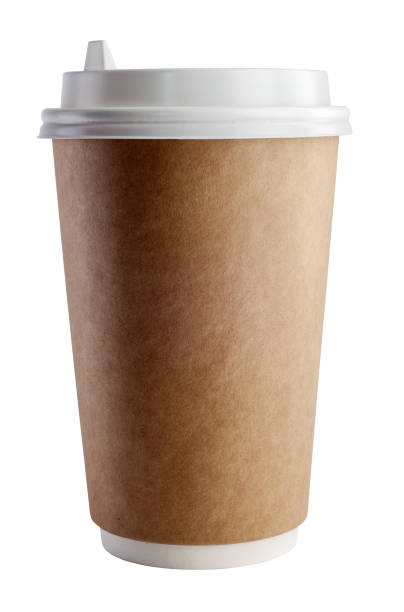 istock Cup with lid for hot beverage with clipping path. 916486494