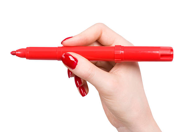 istock Woman hand with marker 91648657