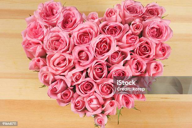 Rose In Love Shape Stock Photo - Download Image Now - Affectionate, Anniversary, Autumn