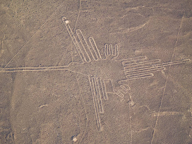 as linhas de nazca, peru deserto - prehistoric art fotos - fotografias e filmes do acervo