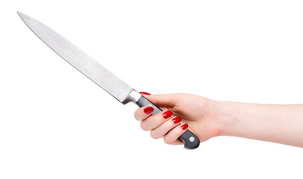 istock Woman hand with knife 91648740