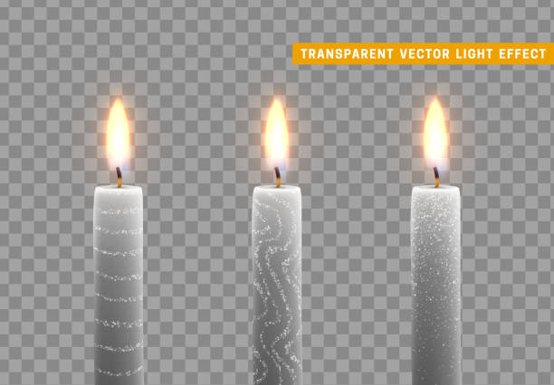 свечи горят пламенем, парафиновая свеча - paraffin stock illustrations
