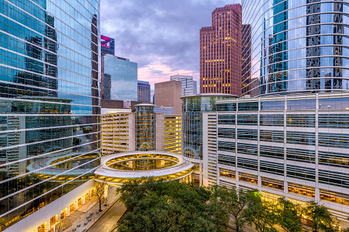 Houston, Texas, USA downtown cityscape.
