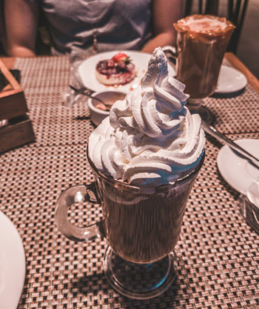 istock delicious coffee with chocolate covered drink 916503868