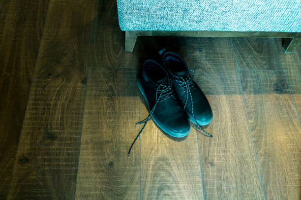 istock leather shoes on floor 916504984