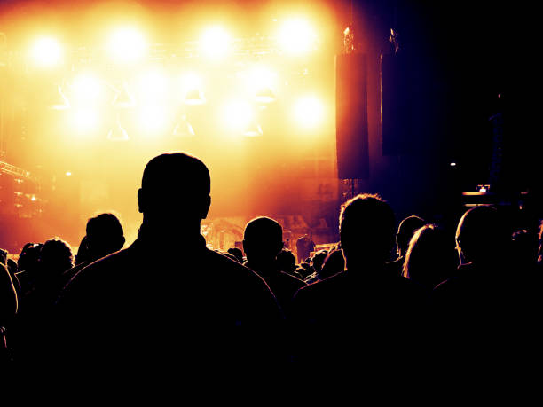 istock Concert crowd in front of a live stage 916515600