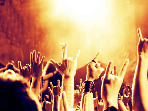 istock Concert crowd in front of a live stage 916515620