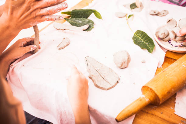 istock Happy children are engaged with modeling clay 916515710