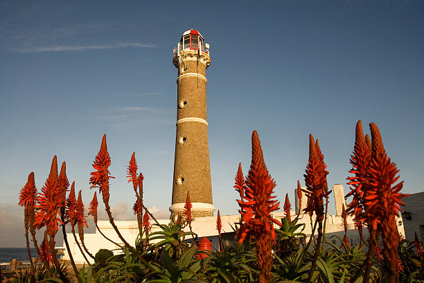 Lighthouse in Jose Ignacio stock photo