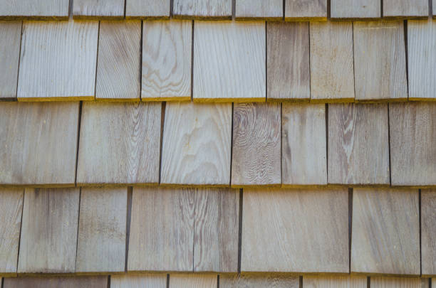 istock Wooden retro style  roof texture 916530048
