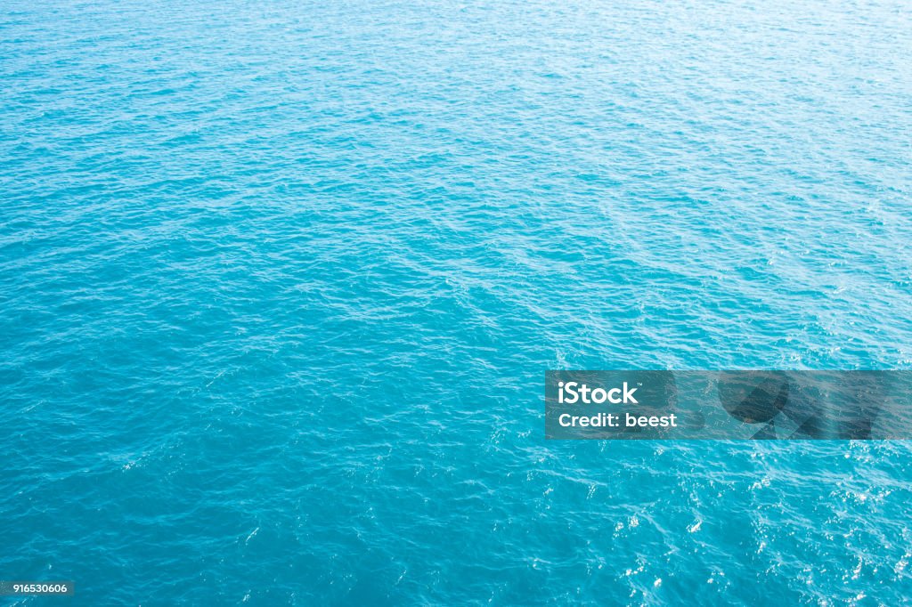blaues Meer Welle Textur im Ozean - Lizenzfrei Meer Stock-Foto