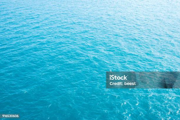 Blaues Meer Welle Textur Im Ozean Stockfoto und mehr Bilder von Meer - Meer, Wasser, Luftaufnahme