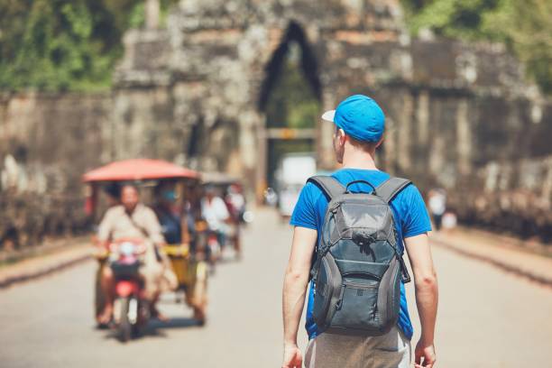 istock Tourist in the ancient city 916533964
