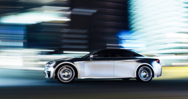istock car driving on urban road 916537246