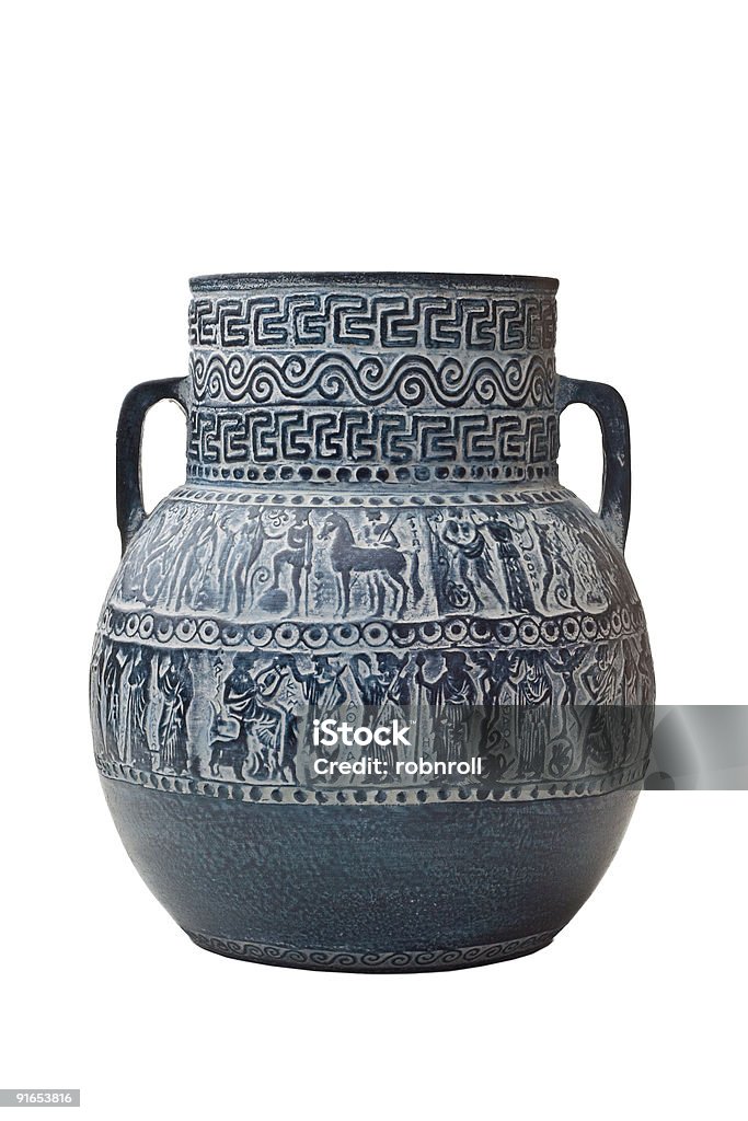 Griechische vase isoliert auf weiss - Lizenzfrei Griechenland Stock-Foto