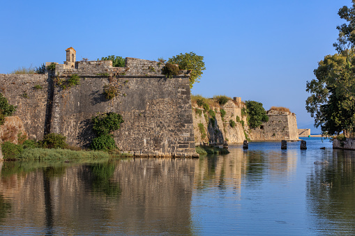 Castle of Agia Maura at Lefkada island, Greece