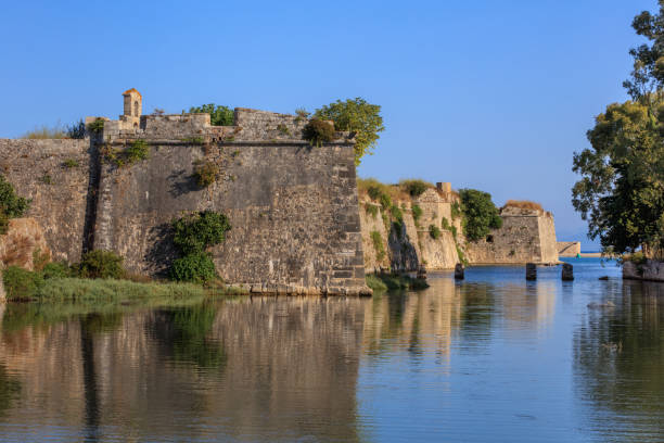 Castle of Agia Maura, Lefkada stock photo
