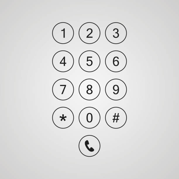 1,200+ Cell Phone Dial Pad Illustrations, Royalty-Free Vector Graphics ...