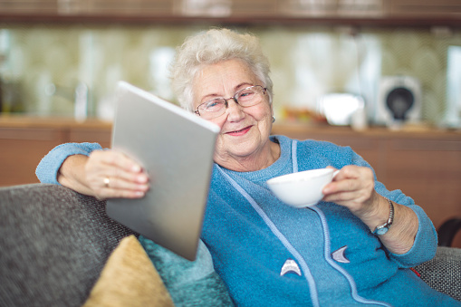 Portrait of a beautiful senior woman