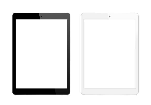 preto e branco tablet digital - sneering - fotografias e filmes do acervo