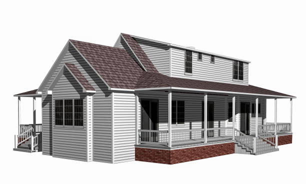 istock 3D House illustration on a white background 916567358
