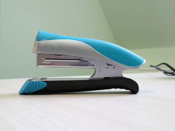 istock color office stapler on the table 916571650