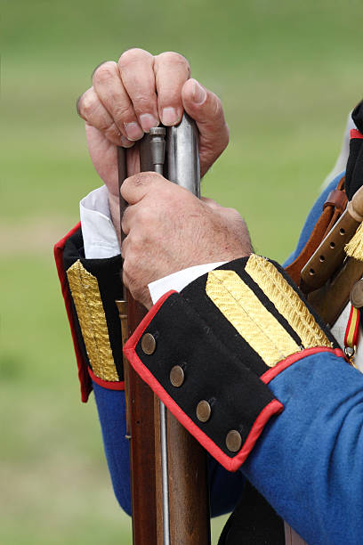 istock Hands of 19th Century soldier 91658355