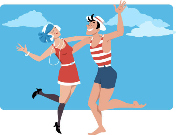 190+ Couple Dancing Beach Stock Illustrations, Royalty-Free Vector