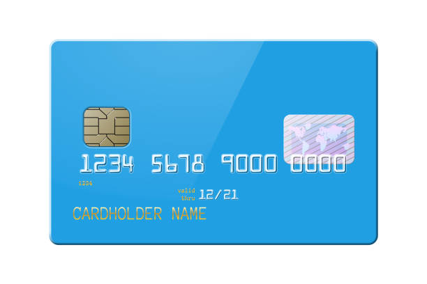 illustrations, cliparts, dessins animés et icônes de carte de crédit brillant réaliste très détaillée - gold paying internet credit card