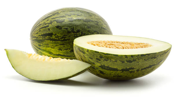 istock Santa Claus melon isolated on white 916614116