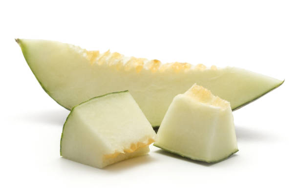 istock Santa Claus melon isolated on white 916614728