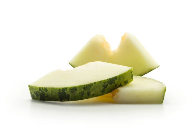 istock Santa Claus melon isolated on white 916615134