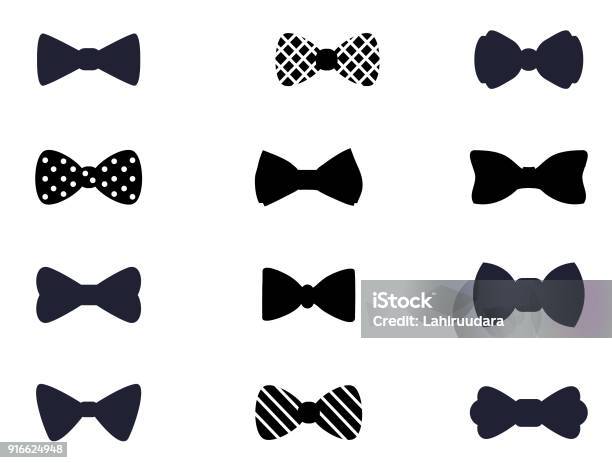 Bow Icon Collection Stock Illustration - Download Image Now - Bow Tie, Necktie, Icon Symbol