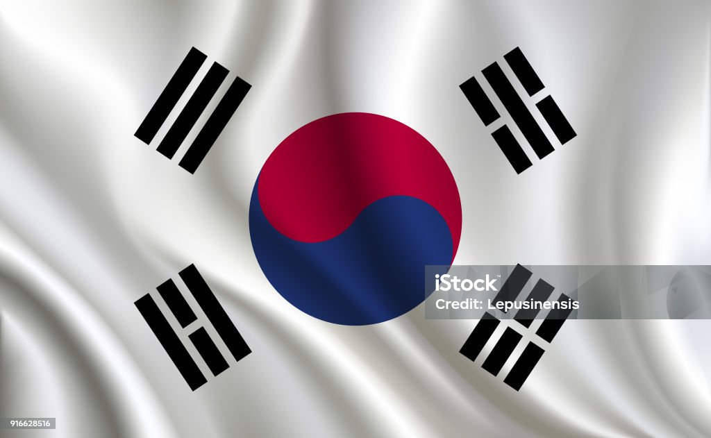 한국 국기 배경 대한민국 국기에 대한 스톡 벡터 아트 및 기타 이미지 - 대한민국 국기, 0명, 3차원 형태 - Istock