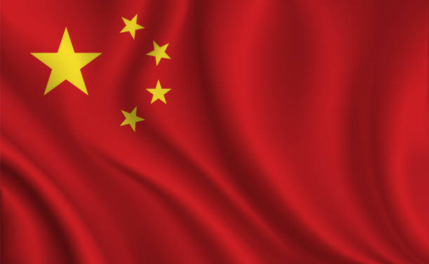 China flag background China flag background chinese flag stock illustrations