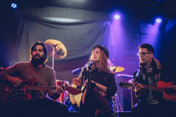istock Talented group of musicians on stage 916629674