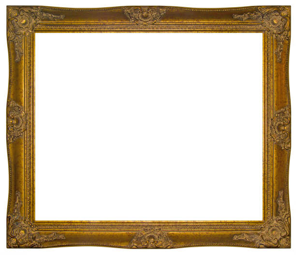 istock Vintage gilded wooden Frame Isolated with Clipping Path 916637300