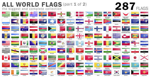 All Vector Illustration World Flags