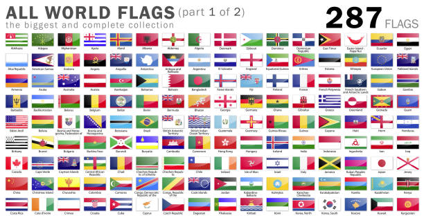 All World Flags - 287 items - part 1 of 2 All Vector Illustration World Flags west indies stock pictures, royalty-free photos & images