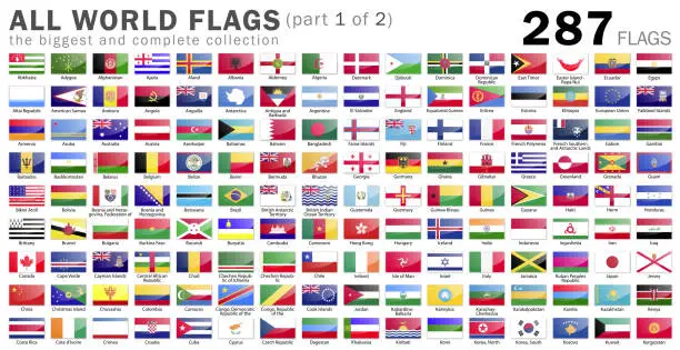 Photo of All World Flags - 287 items - part 1 of 2