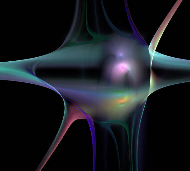 istock image of one Digital Fractal on Black Color 916653562