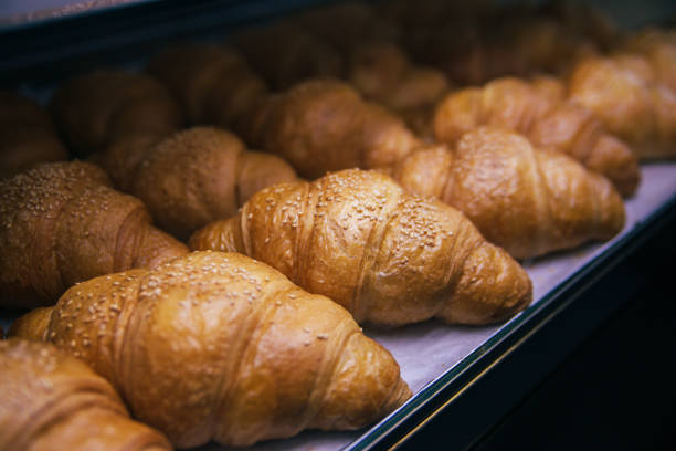 istock Just baked appetizing croissants 916661668