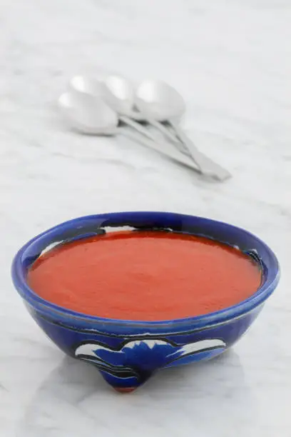 delicious mexican hot sauce on talavera bowl
