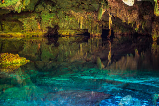 istock The lake in the cave, cenotes Mexico 916664772